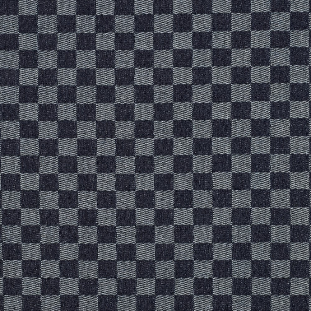 DENIM JACQUARD A CARREAUX