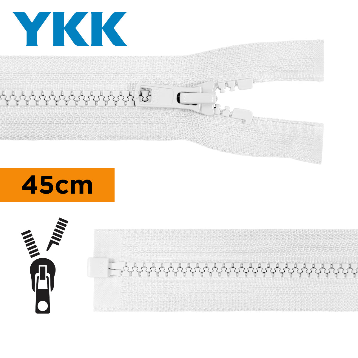 TIRETTE 45CM NYLON DETACHABLE YKK
