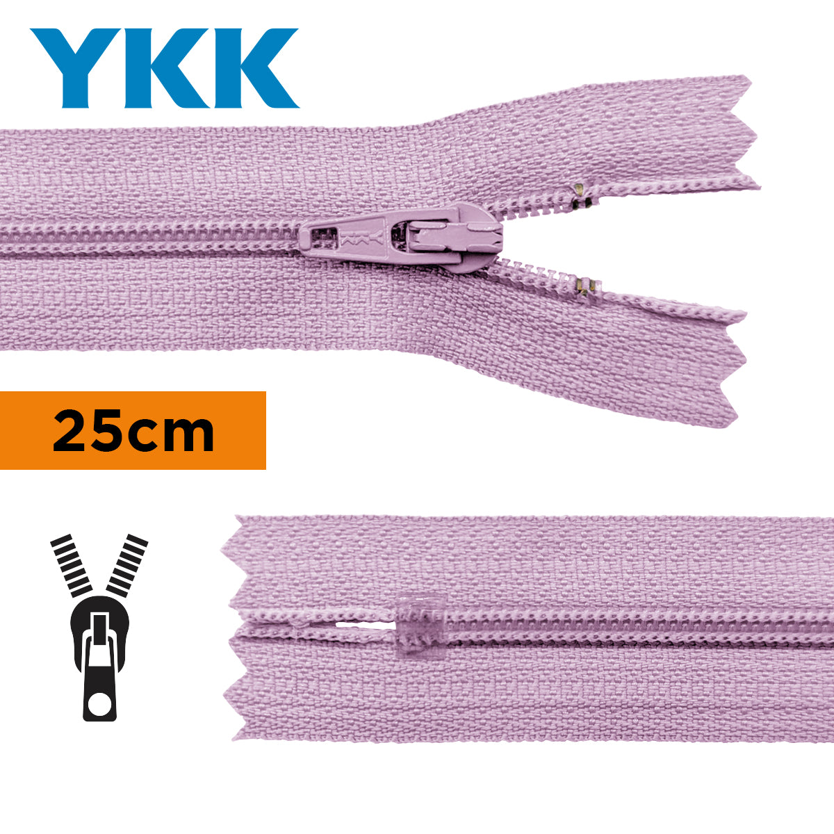 TIRETTE 22CM NYLON NON DETACHABLE YKK