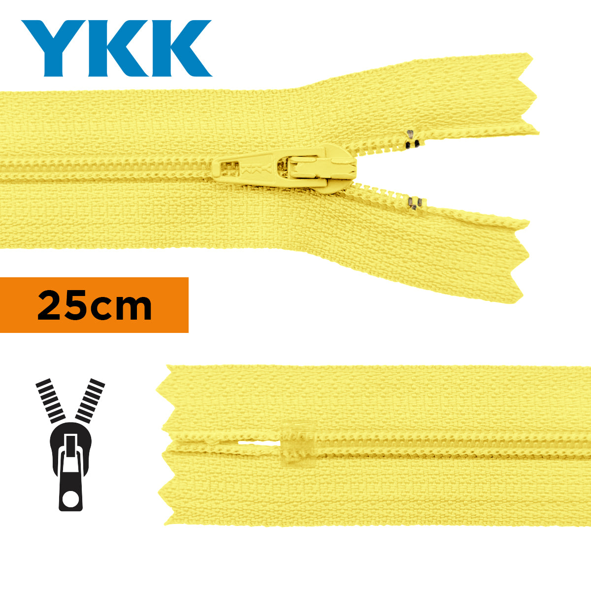 TIRETTE 22CM NYLON NON DETACHABLE YKK