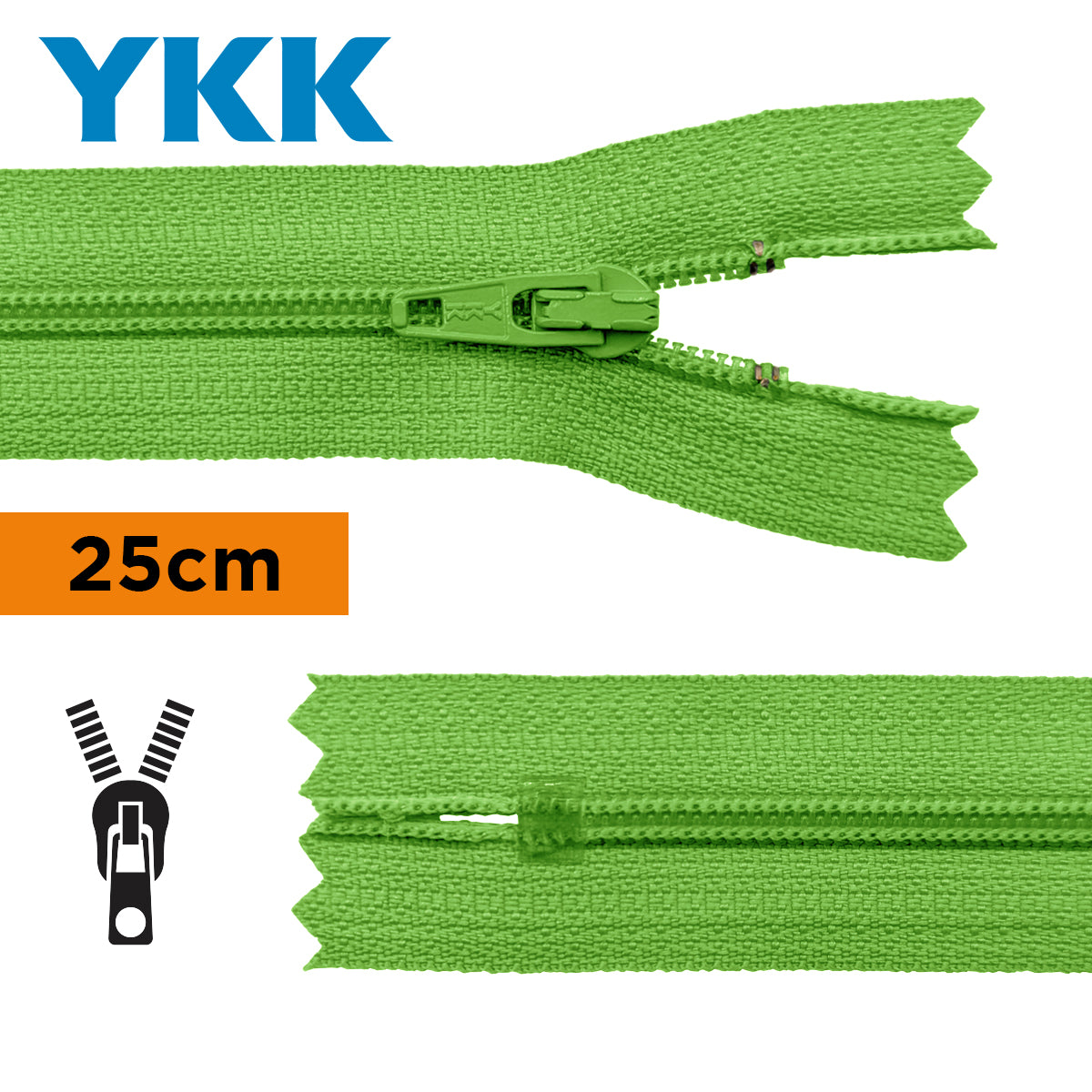TIRETTE 22CM NYLON NON DETACHABLE YKK