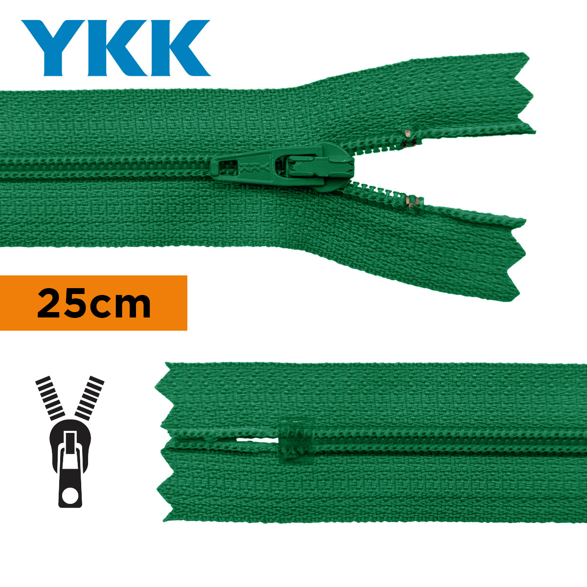 TIRETTE 22CM NYLON NON DETACHABLE YKK