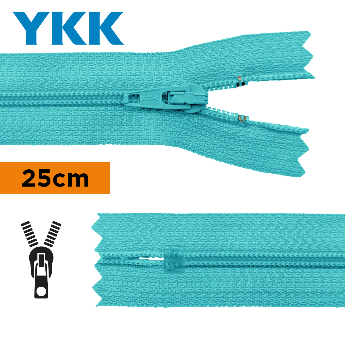 TIRETTE 22CM NYLON NON DETACHABLE YKK
