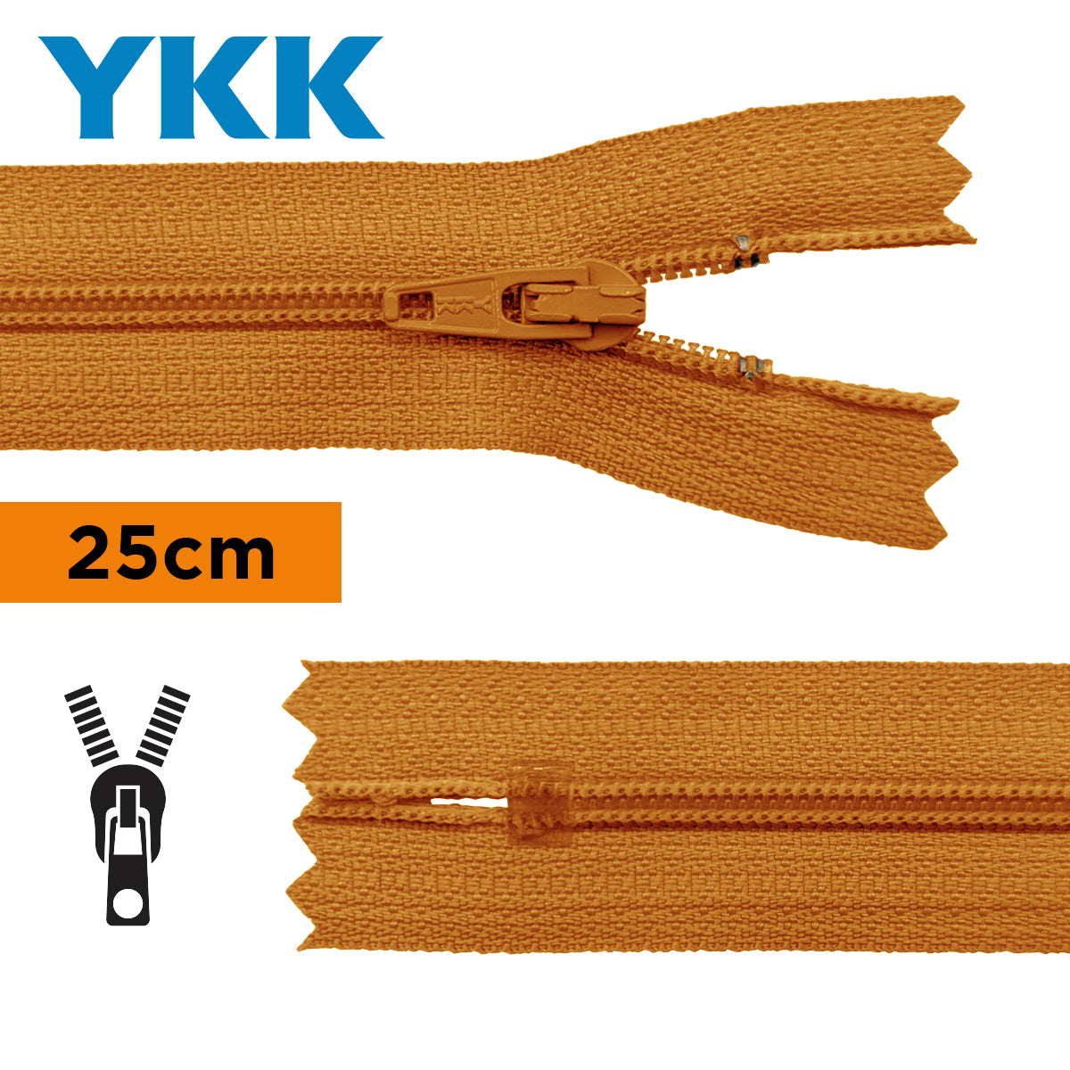 TIRETTE 22CM NYLON NON DETACHABLE YKK