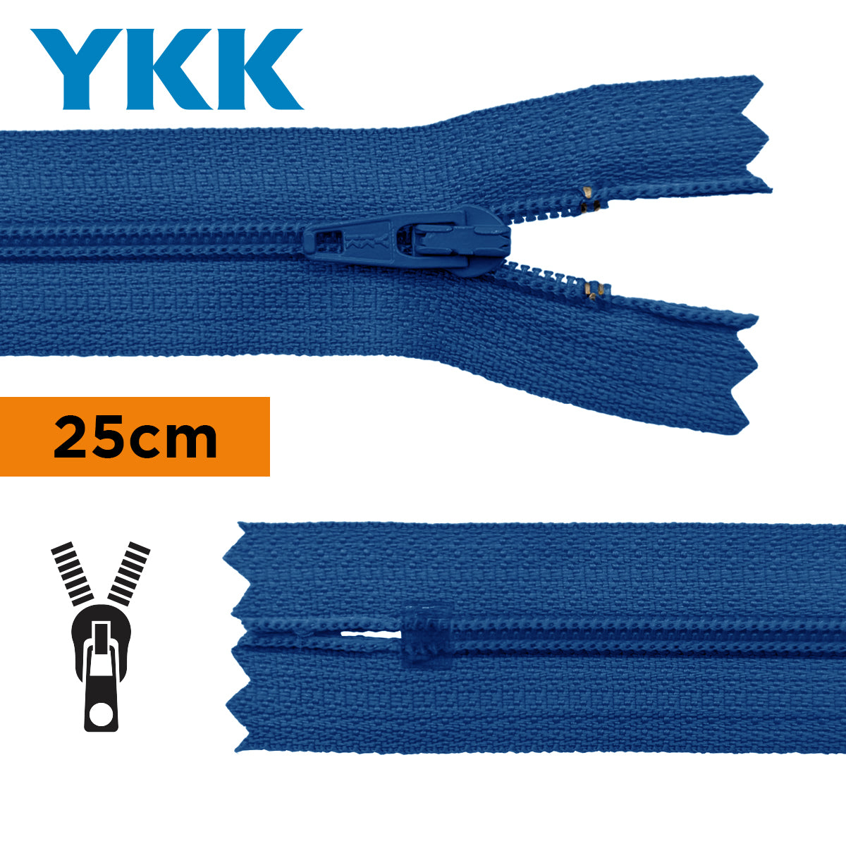 TIRETTE 22CM NYLON NON DETACHABLE YKK