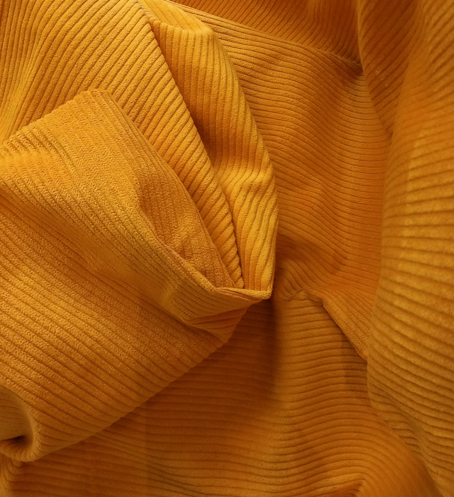 VELOURS COTELE JAUNE MOUTARDE