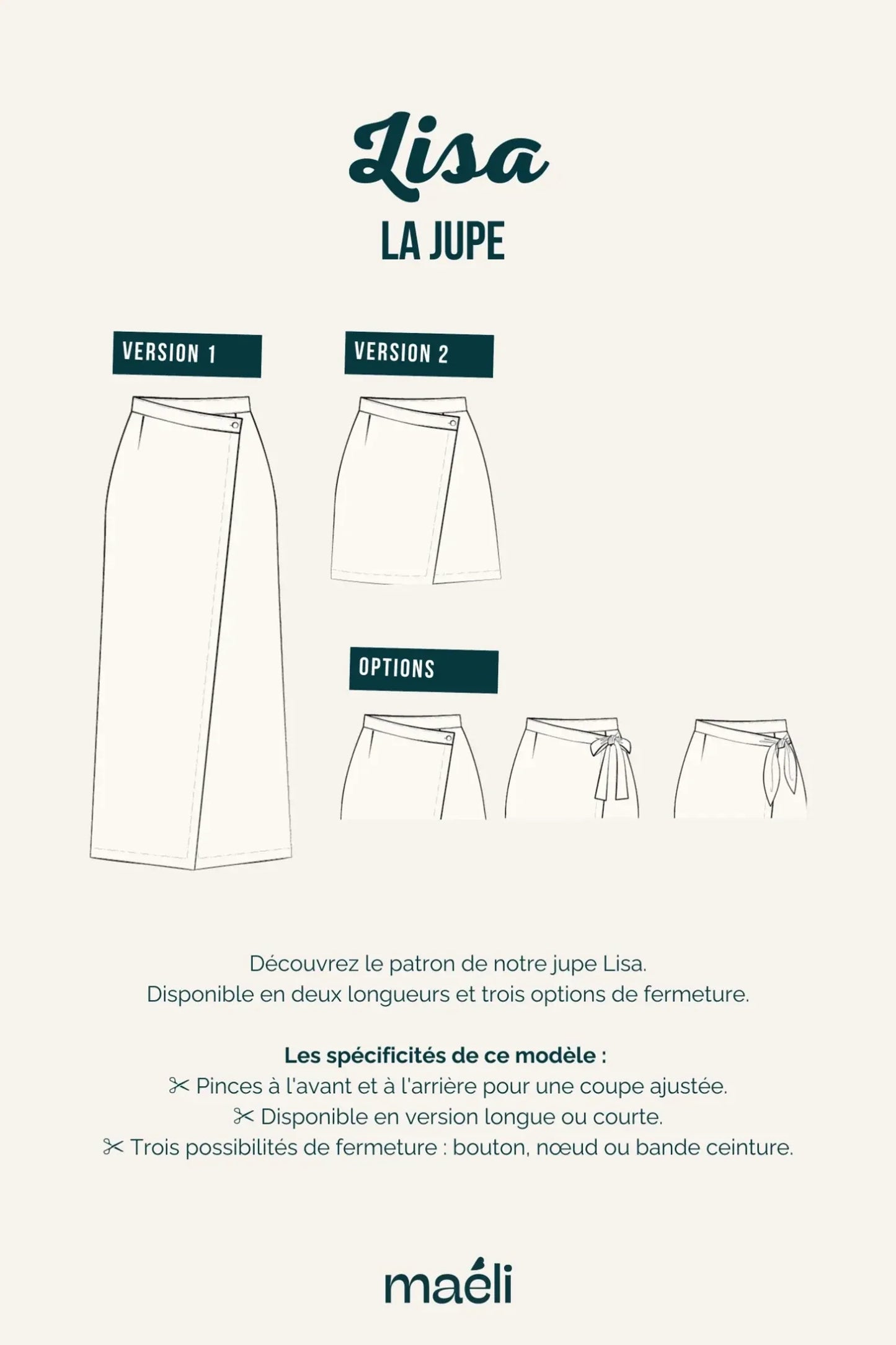 PATRON JUPE LISA MAELI COUTURE