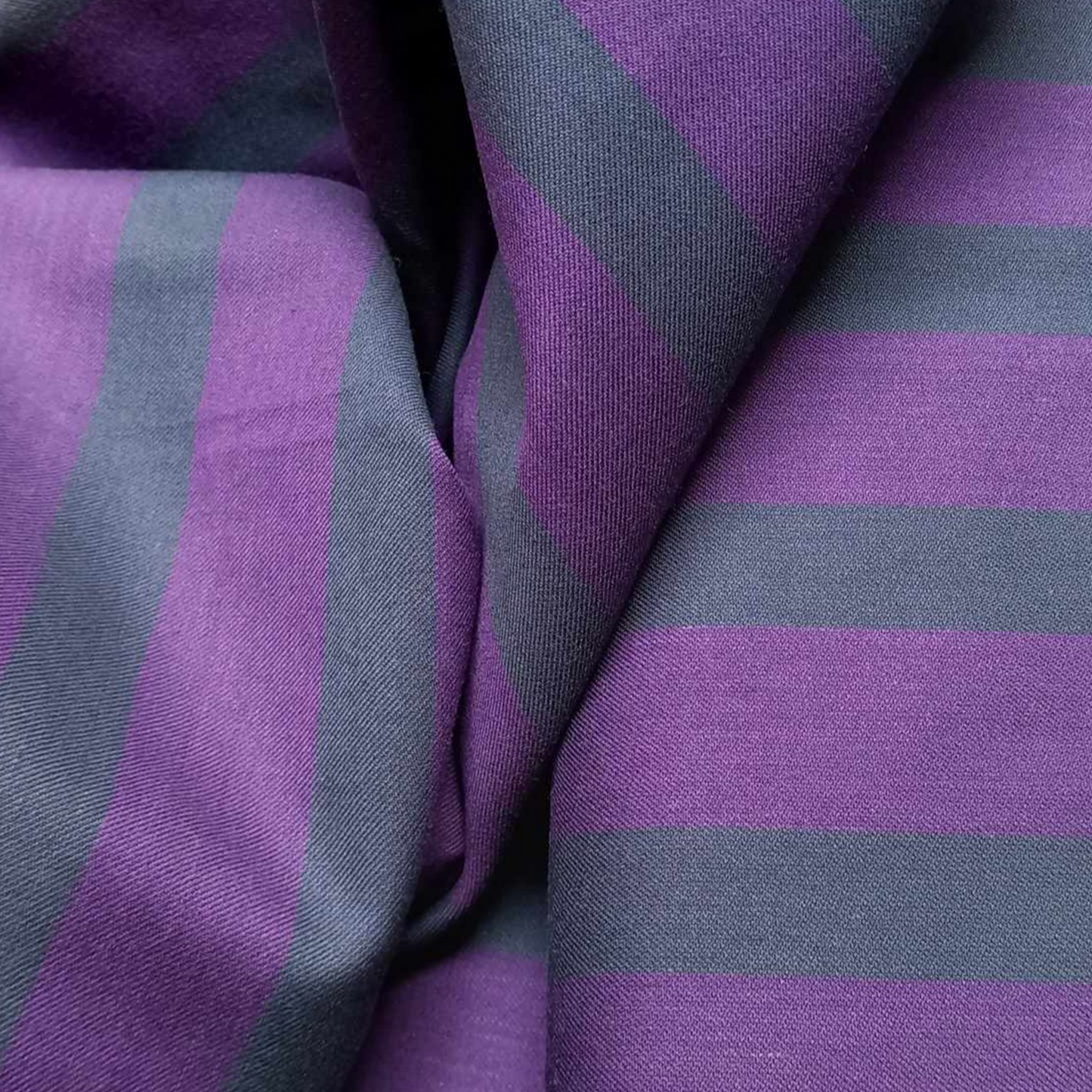 COTON A RAYURES RAY MAJESTIC PURPLE