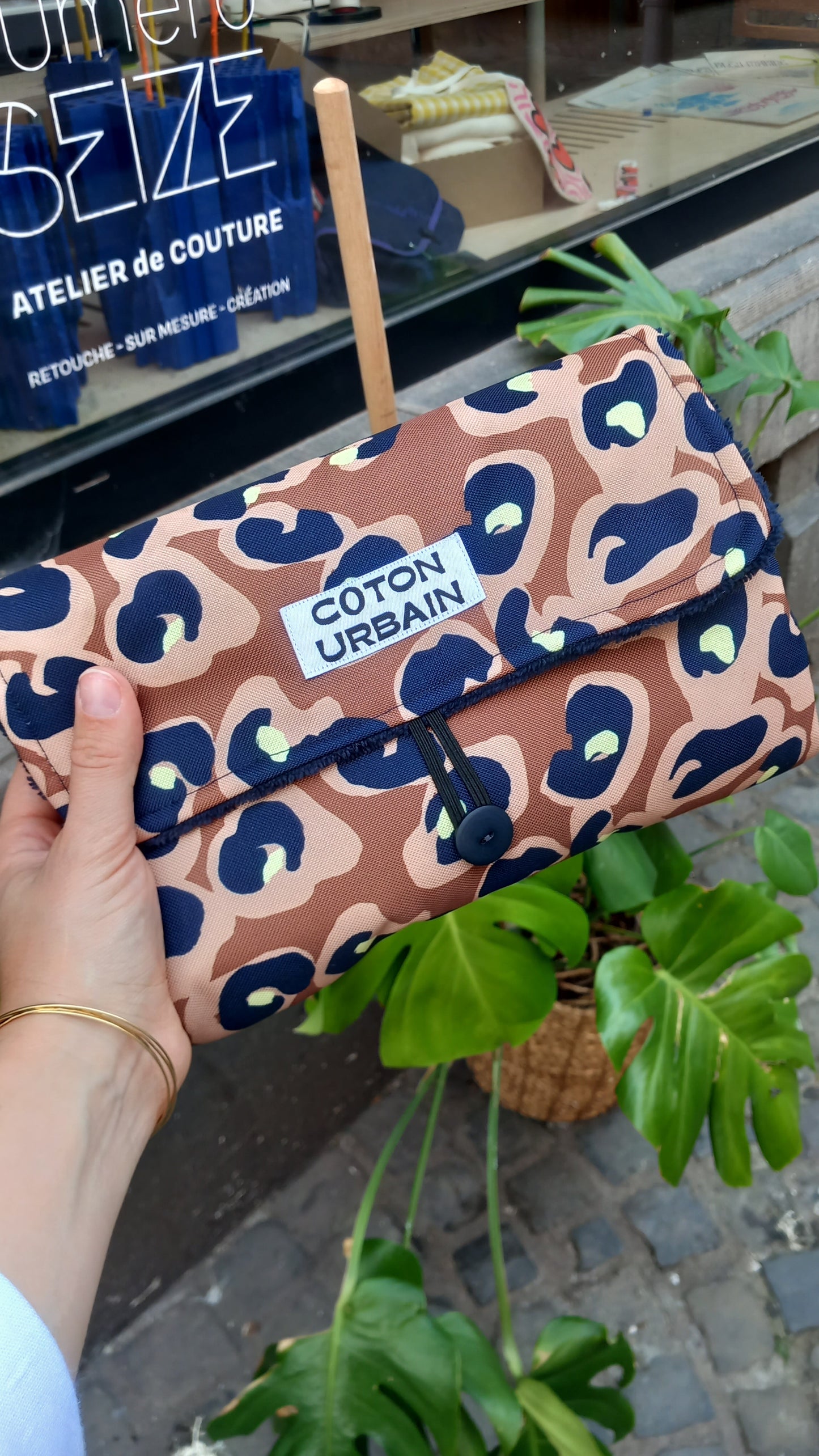Tissu déperlant Leopard Stéphanie Piogé
