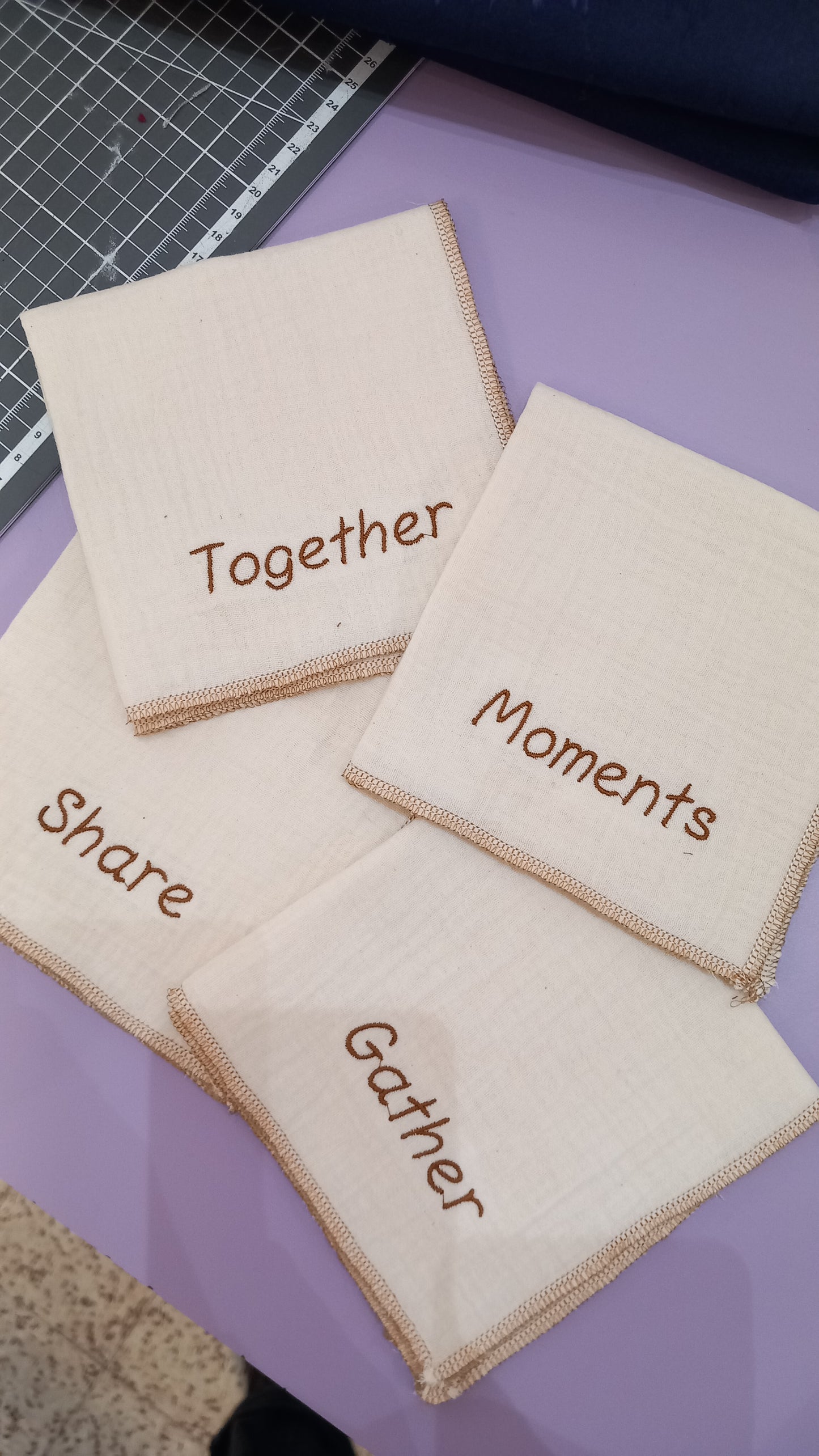 Serviettes de table croquet