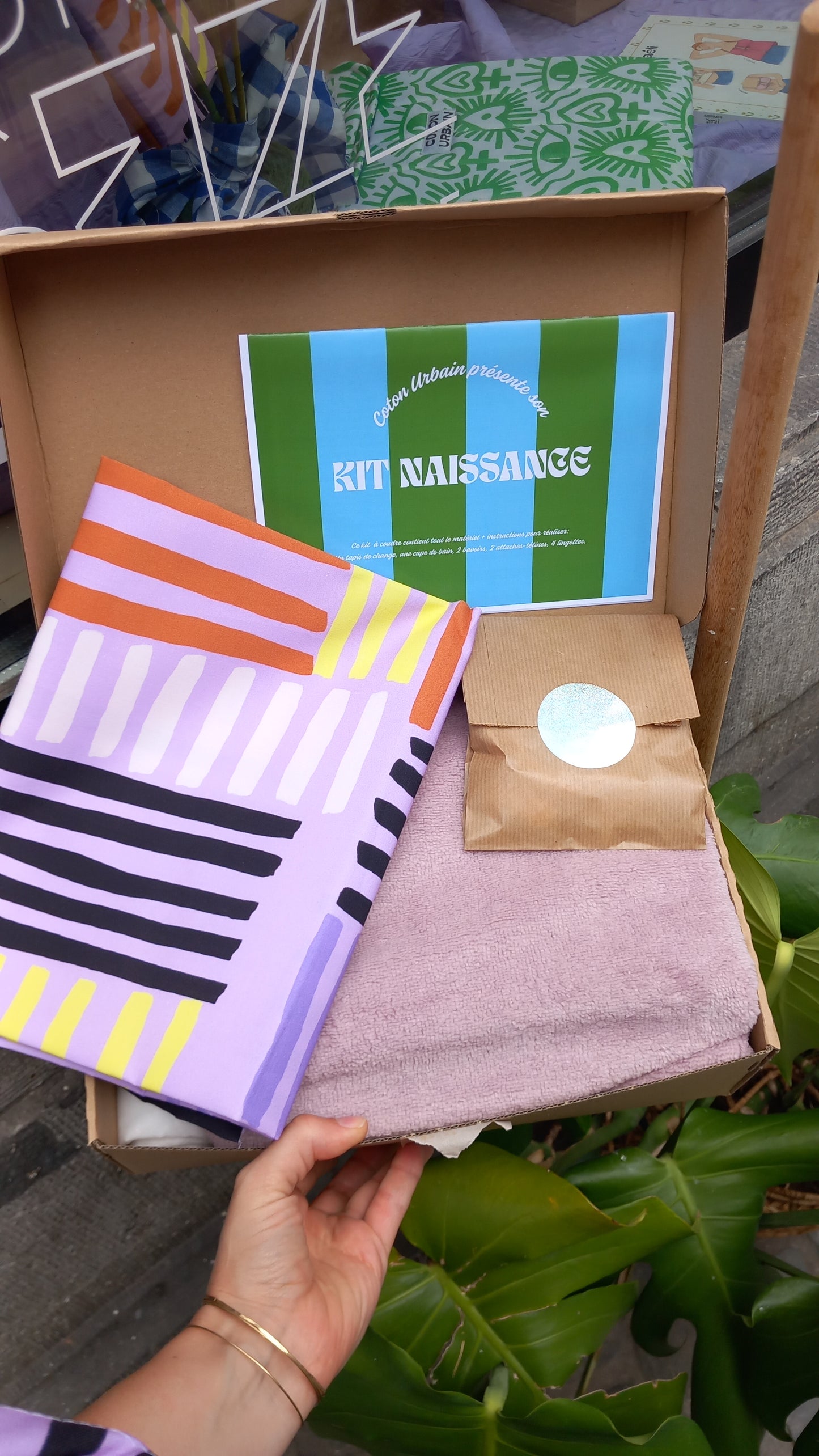 KIT NAISSANCE À COUDRE BAUHAUS LILA