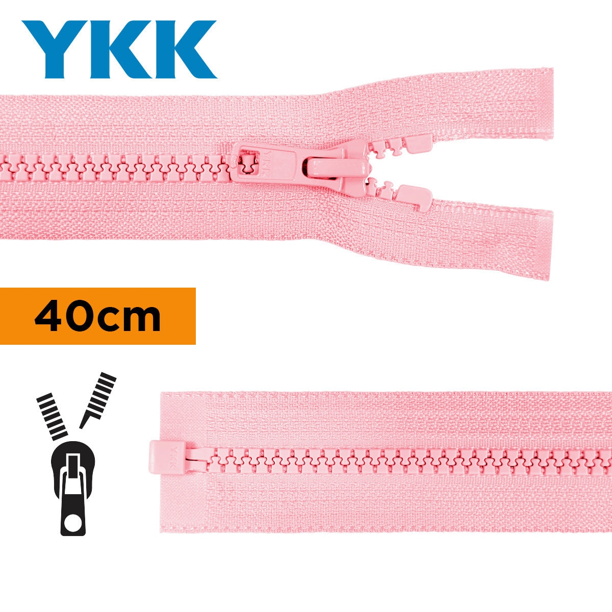 TIRETTE 40CM NYLON DETACHABLE YKK