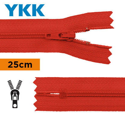 TIRETTE 25CM NYLON NON DETACHABLE YKK