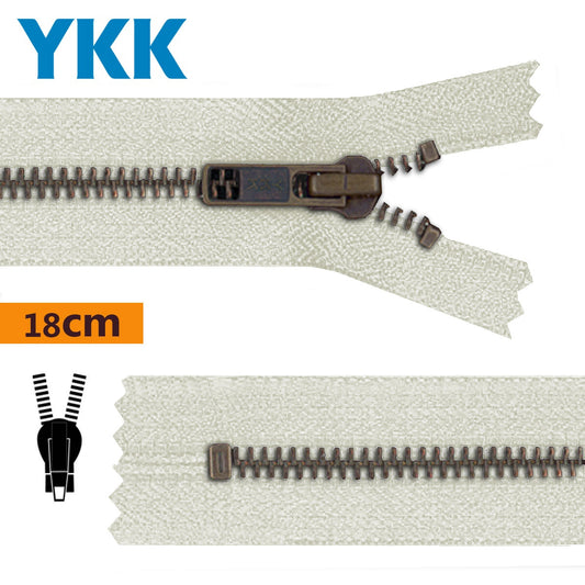 TIRETTE 18CM METAL NON DETACHABLE YKK