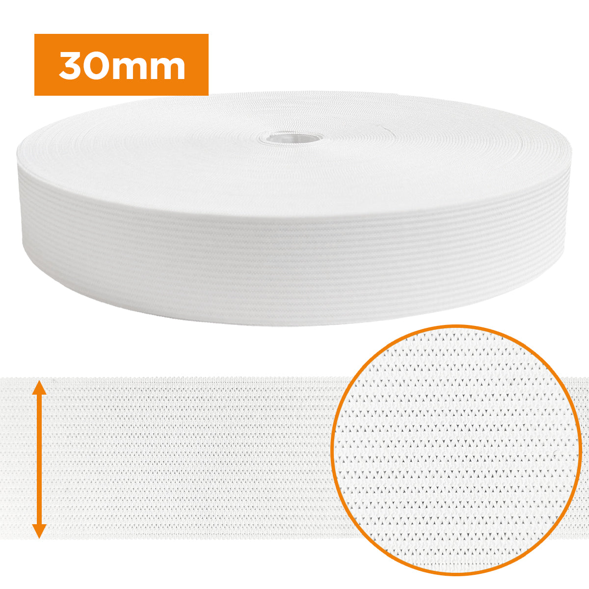 ELASTIQUE BLANC