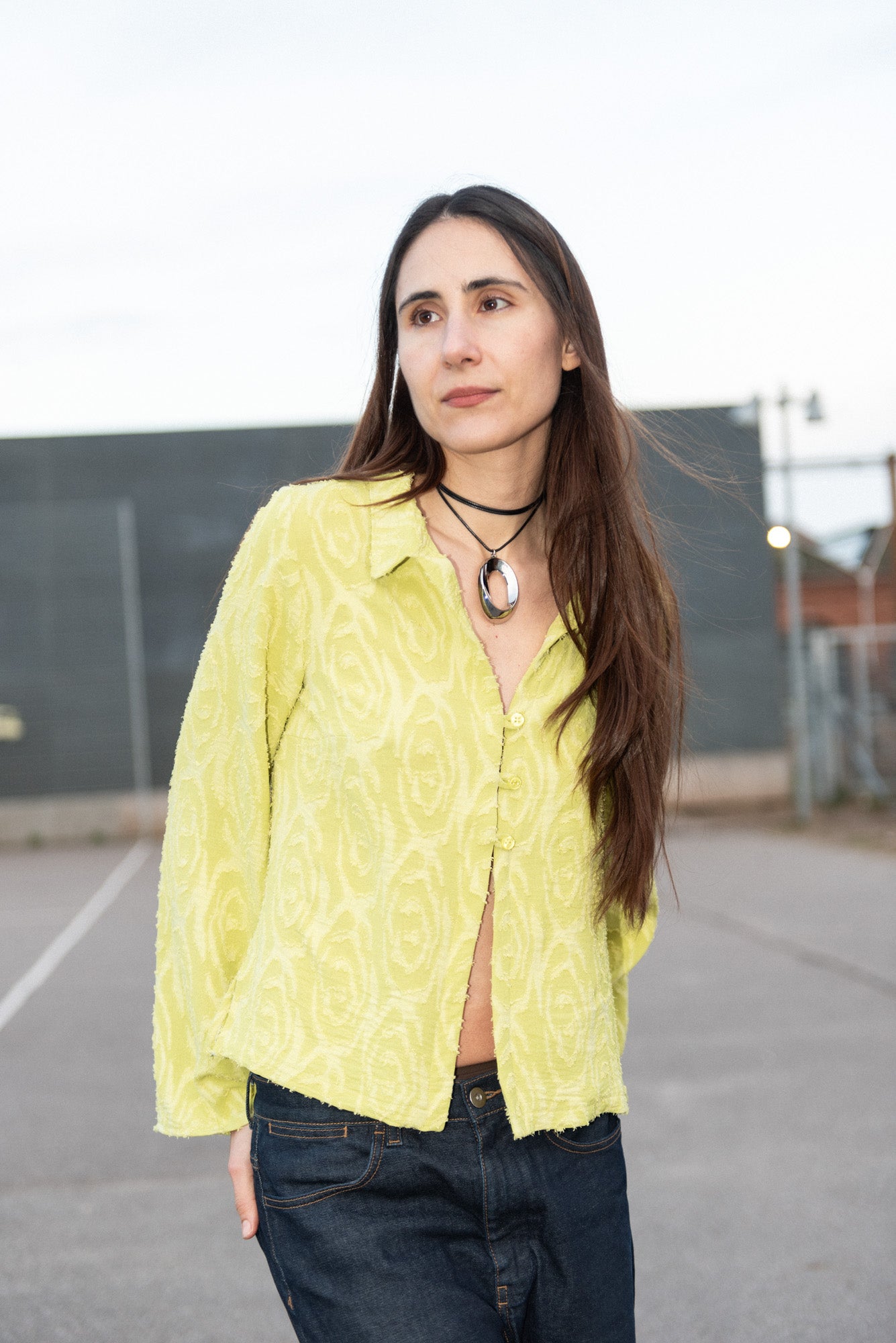 PUFF & PENCIL COLLARED BLOUSE