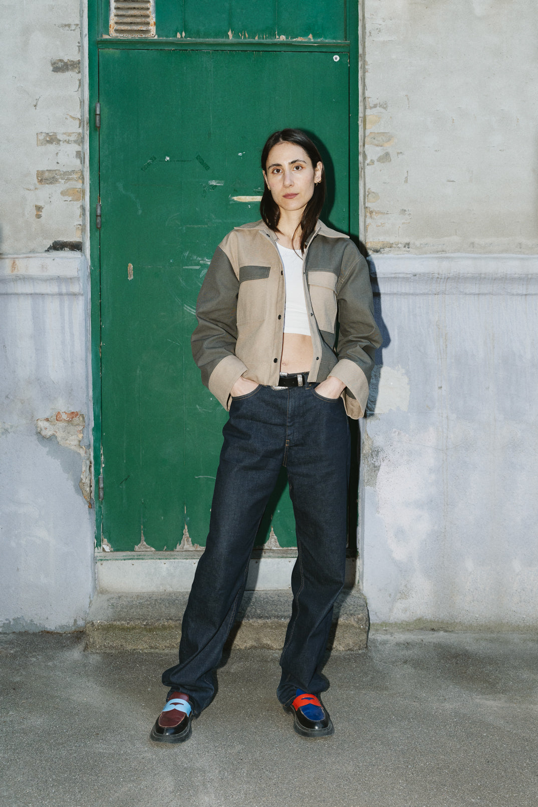 PUFF & PENCIL TOP STITCH VEST
