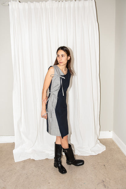PUFF & PENCIL CROSSOVER DRESS