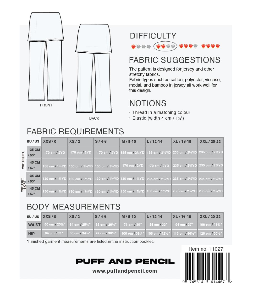 PUFF & PENCIL SKIRTY PANTS