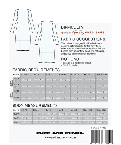 PUFF & PENCIL WEAVY HEM DRESS