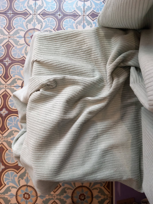 VELOURS COTELE GRIS DAUPHIN