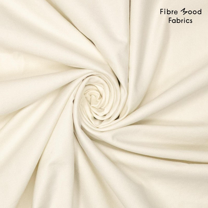 Twill coton blanc ivoire