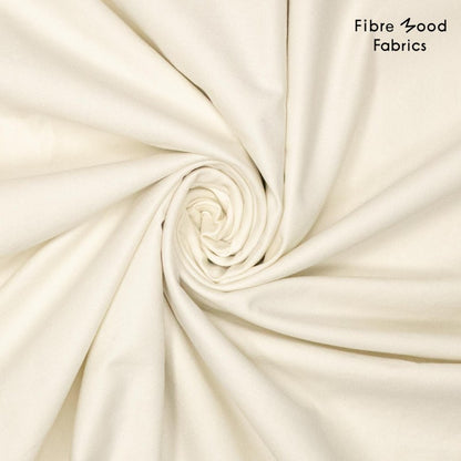Twill coton blanc ivoire