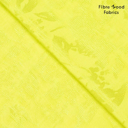 VISCOSE JACQUARD FIBREMOOD LIME FEUILLES