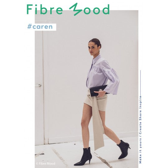 Popeline "Paper touch" Bleu ciel