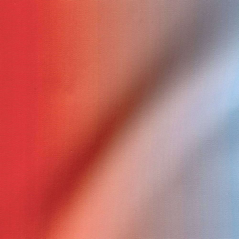 Coupon tissu d’extérieure Dégradé Bleu Rouge x mètres