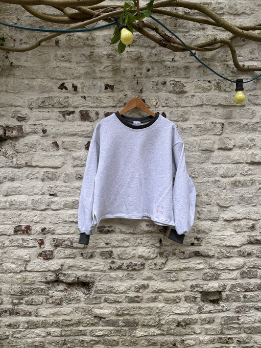 Pull gris clair