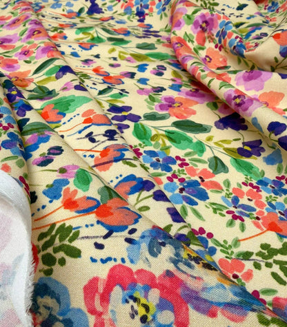 Viscose Jachère Fleurie Cousette