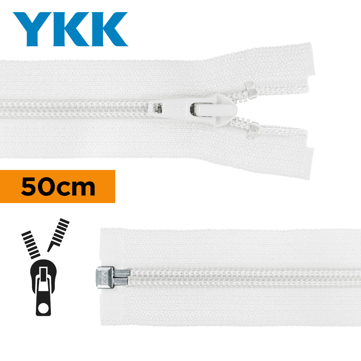 TIRETTE 50CM NYLON DETACHABLE YKK