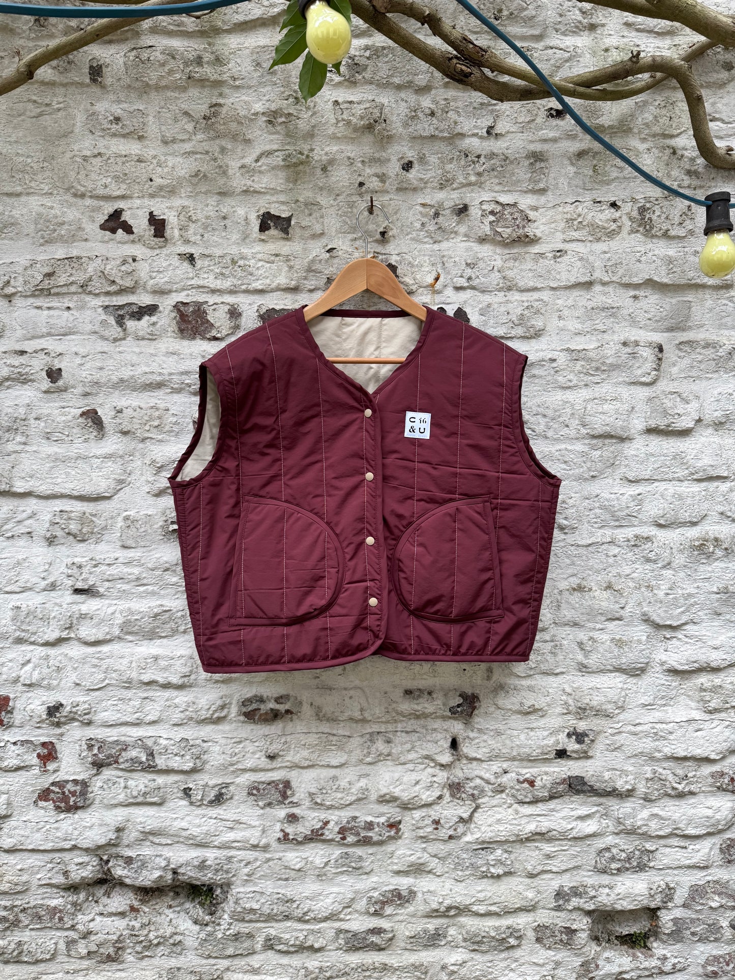 Gilet sans manches réversible