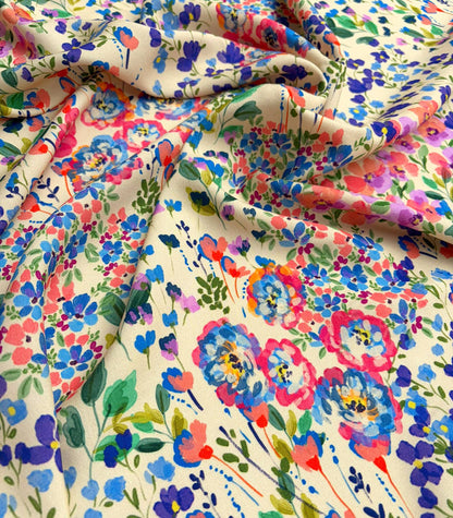 Viscose Jachère Fleurie Cousette
