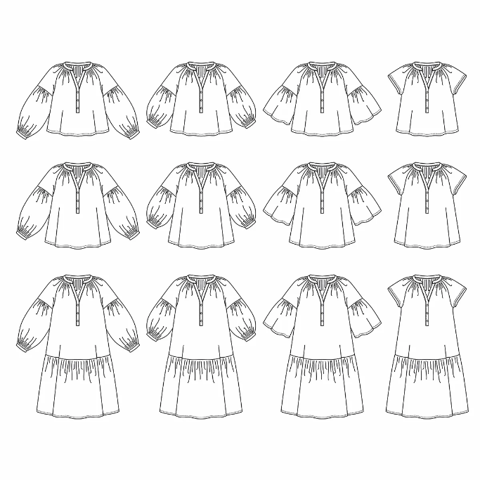 Patron Okinawa - Blouse & Robe