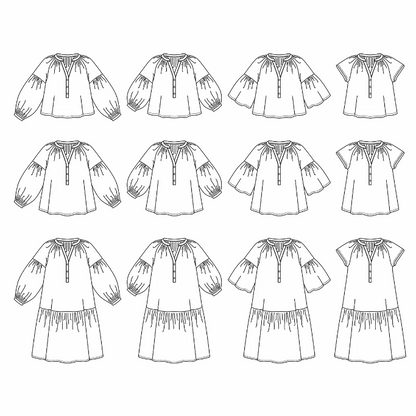Patron Okinawa - Blouse & Robe