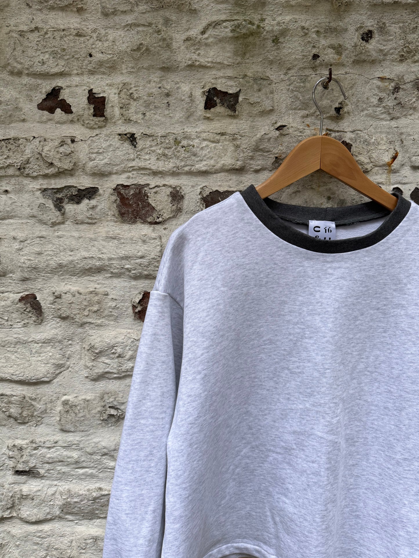 Pull gris clair