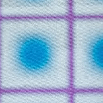 Coupon tissu Outdoor Lunar Grid Bleu Lilas x mètres