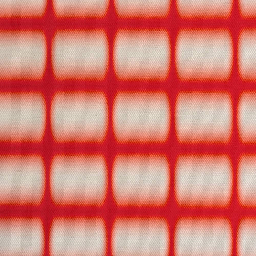 COUPON tissu d’extérieure Dégradé Grille Rouge
