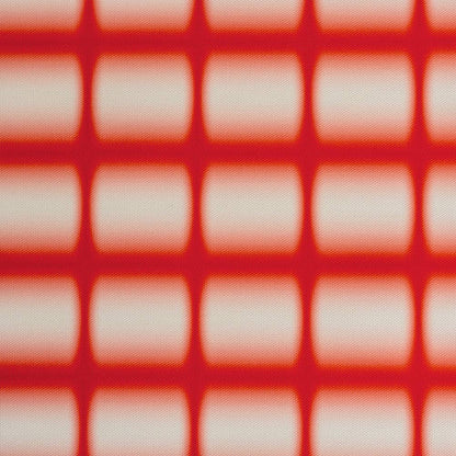 COUPON tissu d’extérieure Dégradé Grille Rouge
