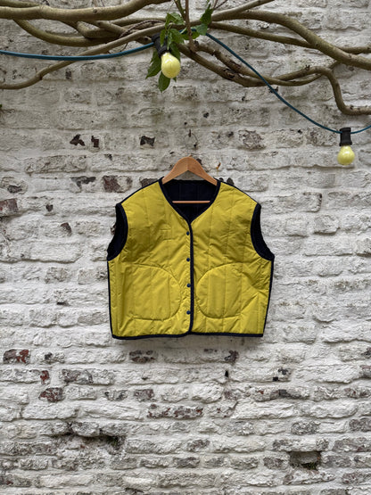 Gilet sans manches réversible bleu