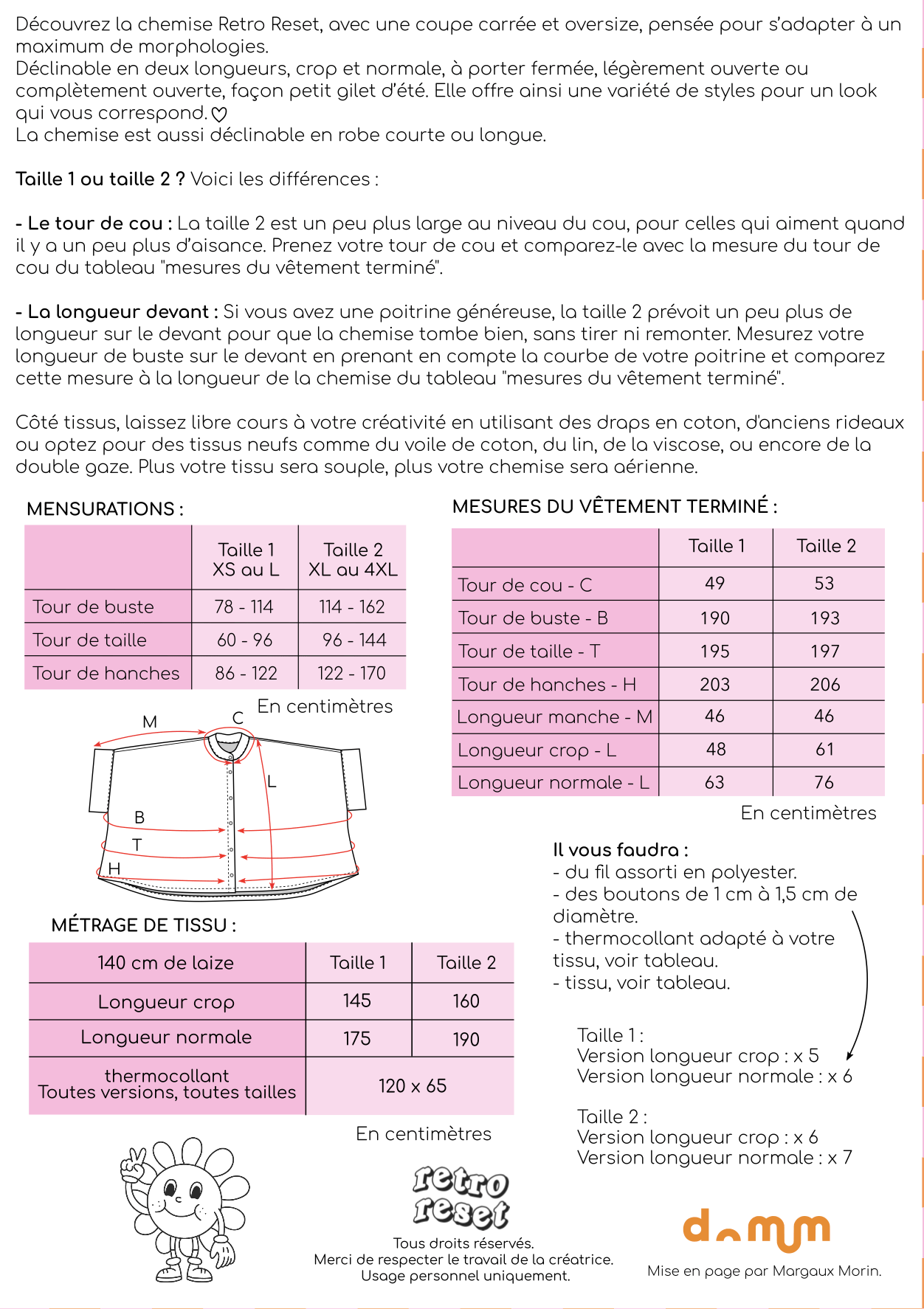 Patron Retro Reset: La Chemise