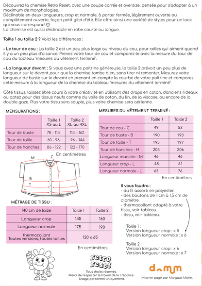 Patron Retro Reset: La Chemise