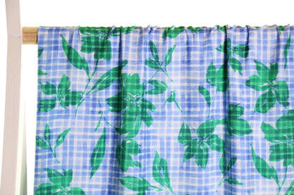 Viscose vichy et feuilles