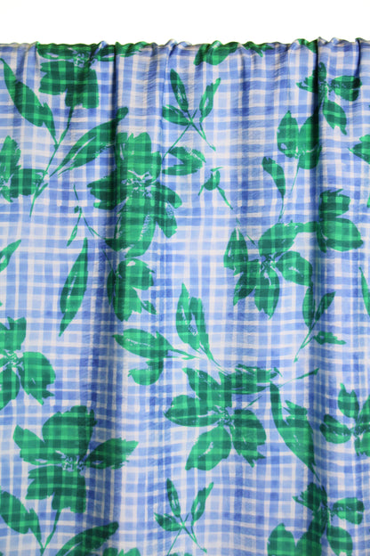 Viscose vichy et feuilles