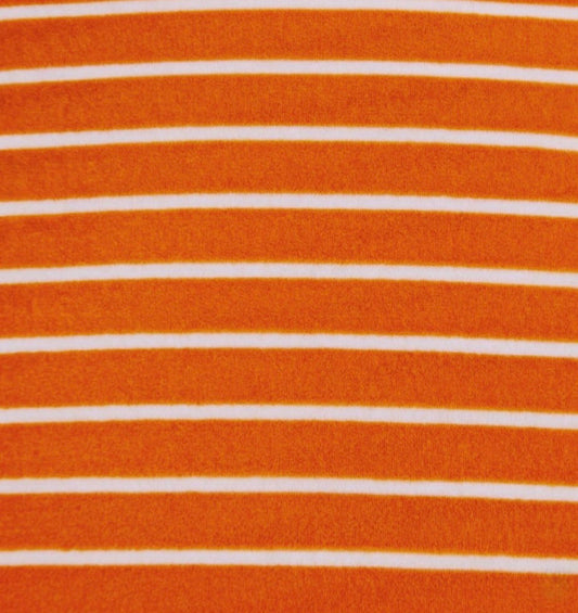 Maille Éponge Tangerine & Ecru