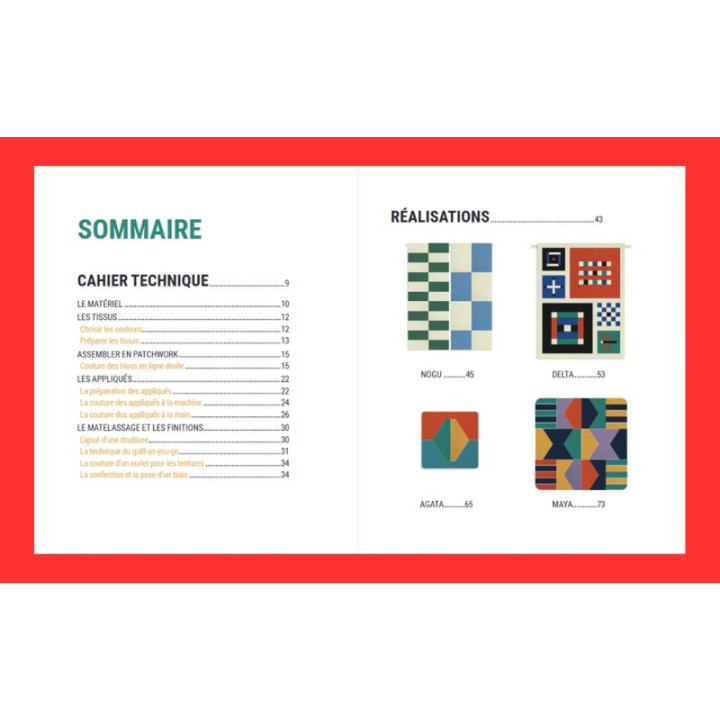 PATCHWORK ET APPLIQUES - LE STYLE COLOR BLOCK