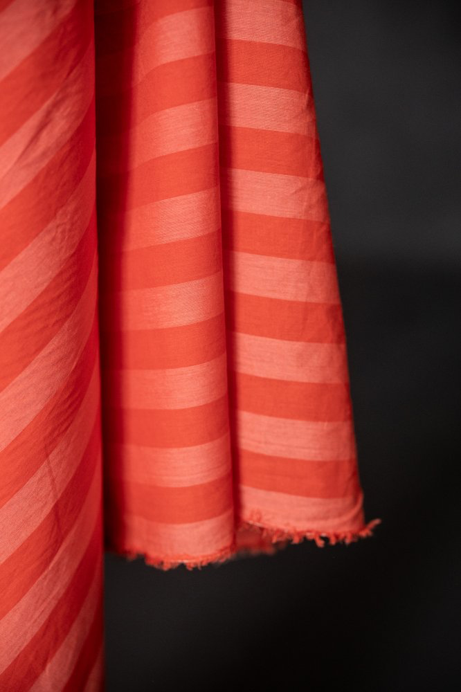 Merchant & Mills ligné saumon & orange