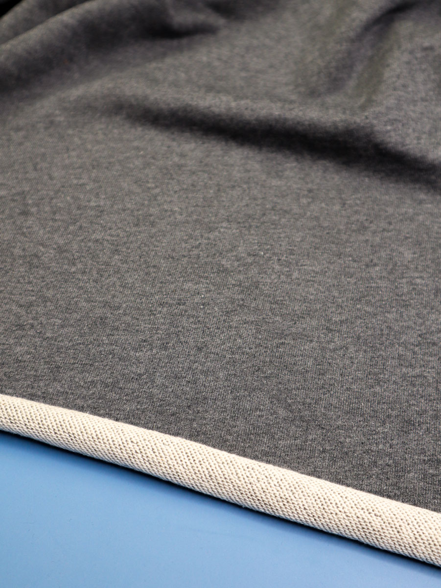 FRENCH TERRY GRIS FONCé